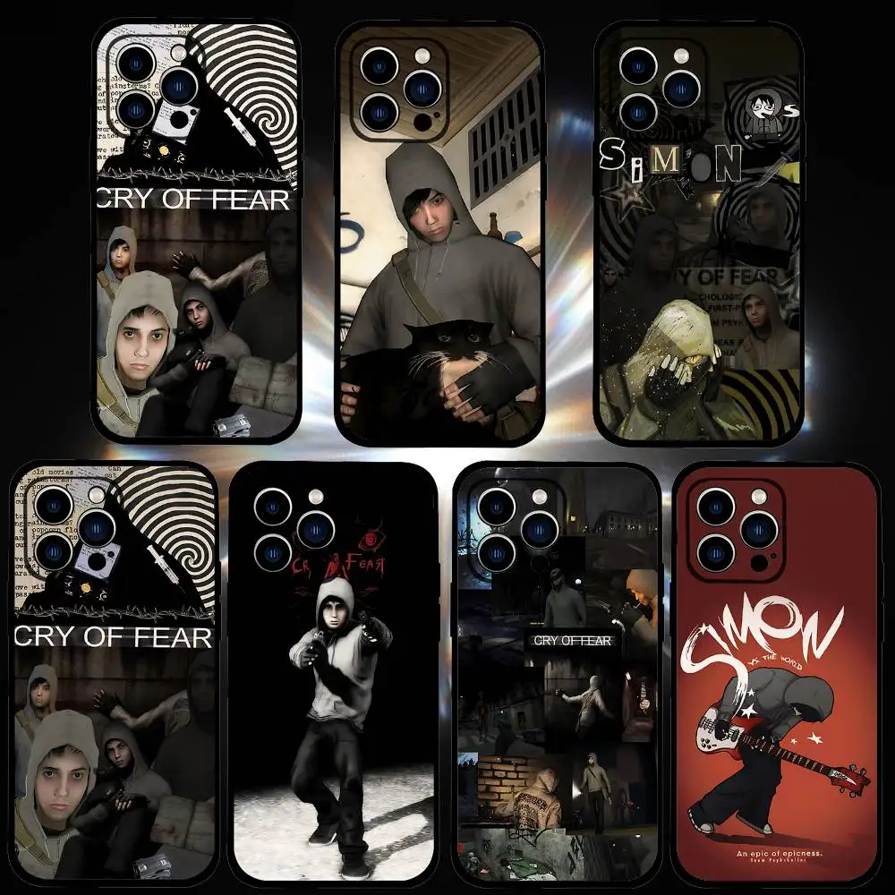 Game C-Cry Of Fear S-Simon H-HenrikssonS Phone Case Black Phone Case That Fits For IPhone 17,16,15,11,13,14 Pro Max,Plus,X,Xr,X