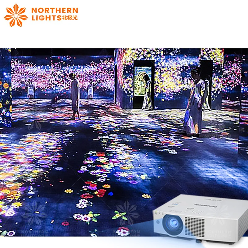 Immersive Cartoon Forest Projection Augmented Reality AR Interactive Wall/Floor Projection Software Immersive Projection