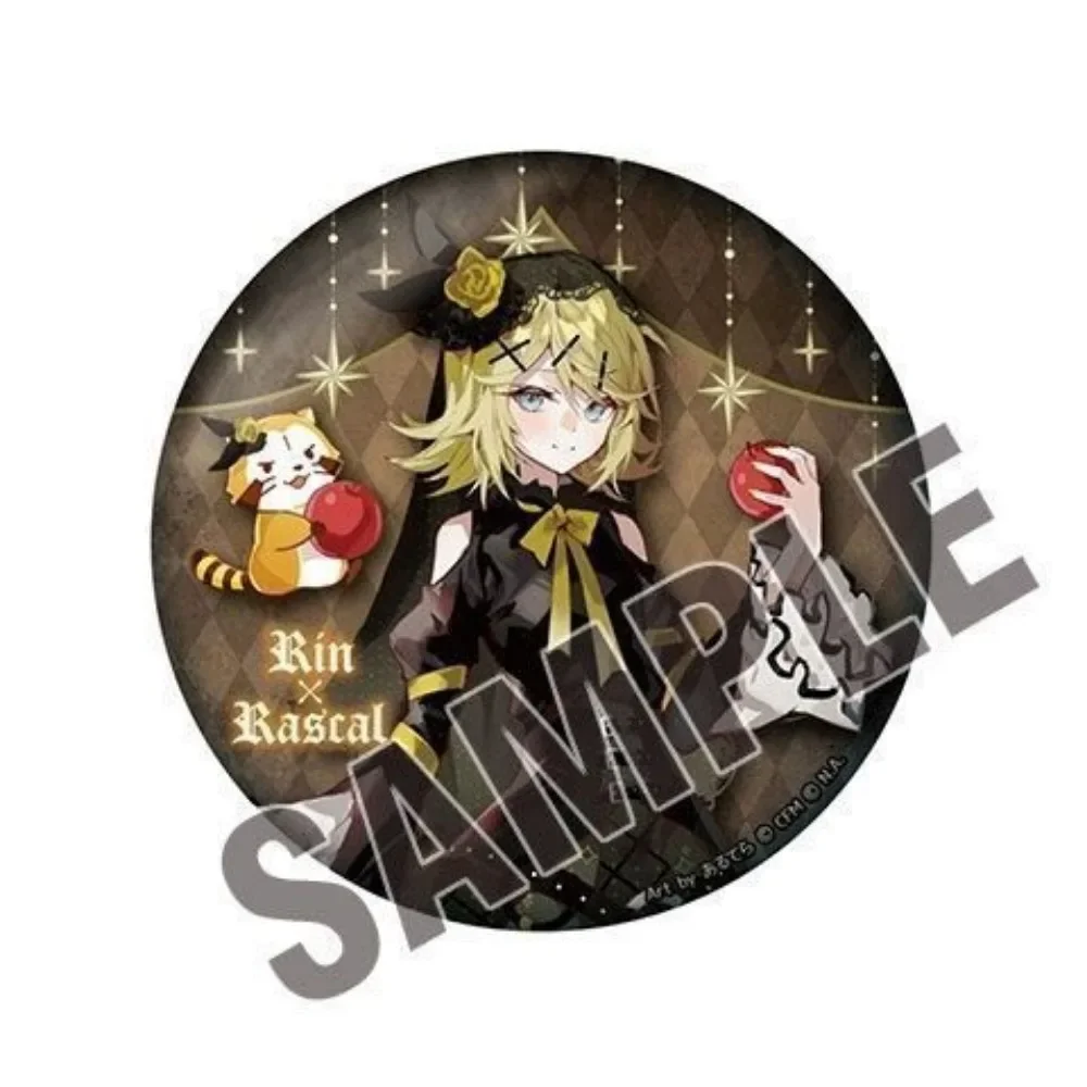 Hatsune miku família emblema kagamine rin hatsune miku anime periféricos uique personalidade série de halloween coleção broche presente