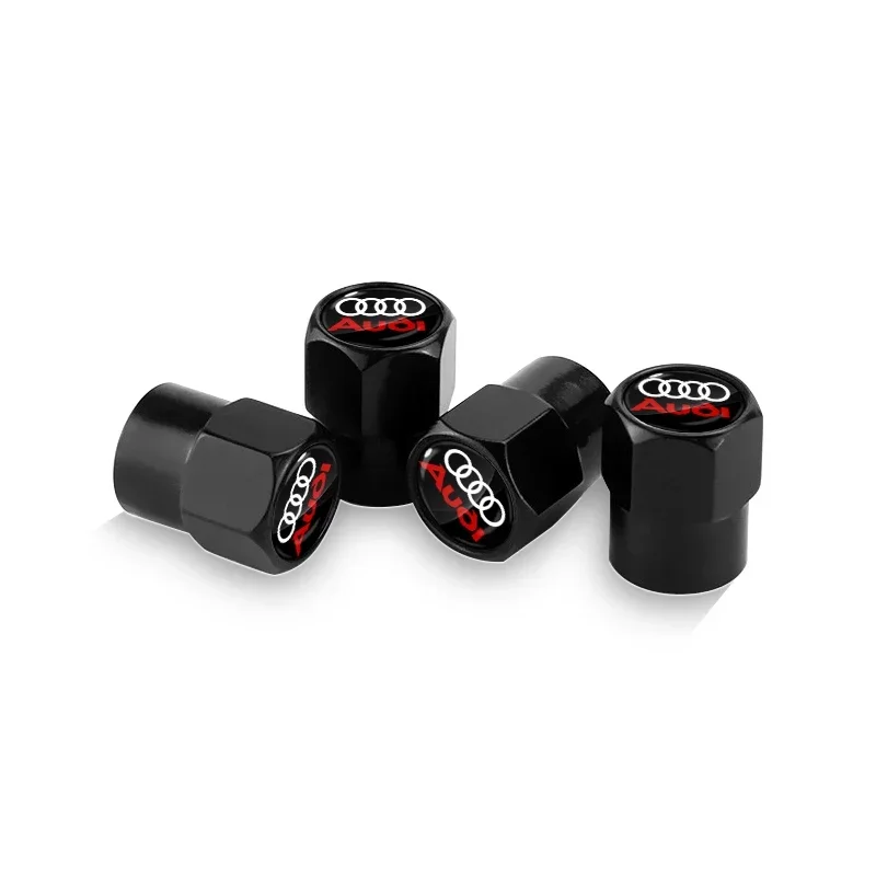 4Pcs Metal Car Wheel Tire Valve Core Cap Car Styling For Audi A1 A3 A4 A5 A6 A7 A8 Q2 Q3 Q5 Q7 TT S line S3 S4 S5 S6 R8 RS Goods