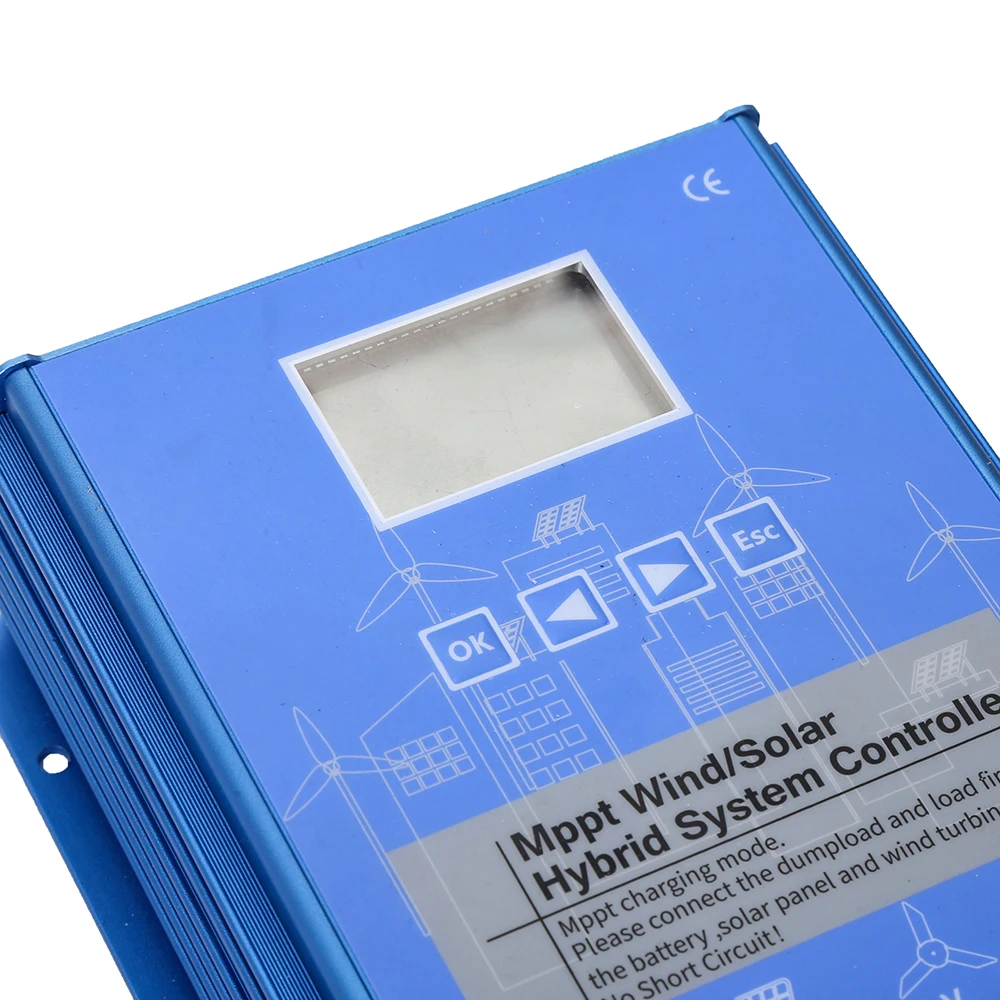 Imagem -04 - Controlador Híbrido Solar da Carga do Vento Auto Controlador Híbrido Carga de Despejo Bluetooth Opcional Mppt 1500w 1200w 12 v 24v 48v