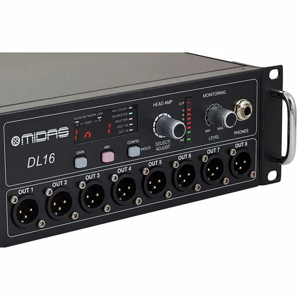 

Midas DL16 Stagebox 16 Inputs Use With Midas Digital Console Pa Sound System Studio Music Equipment