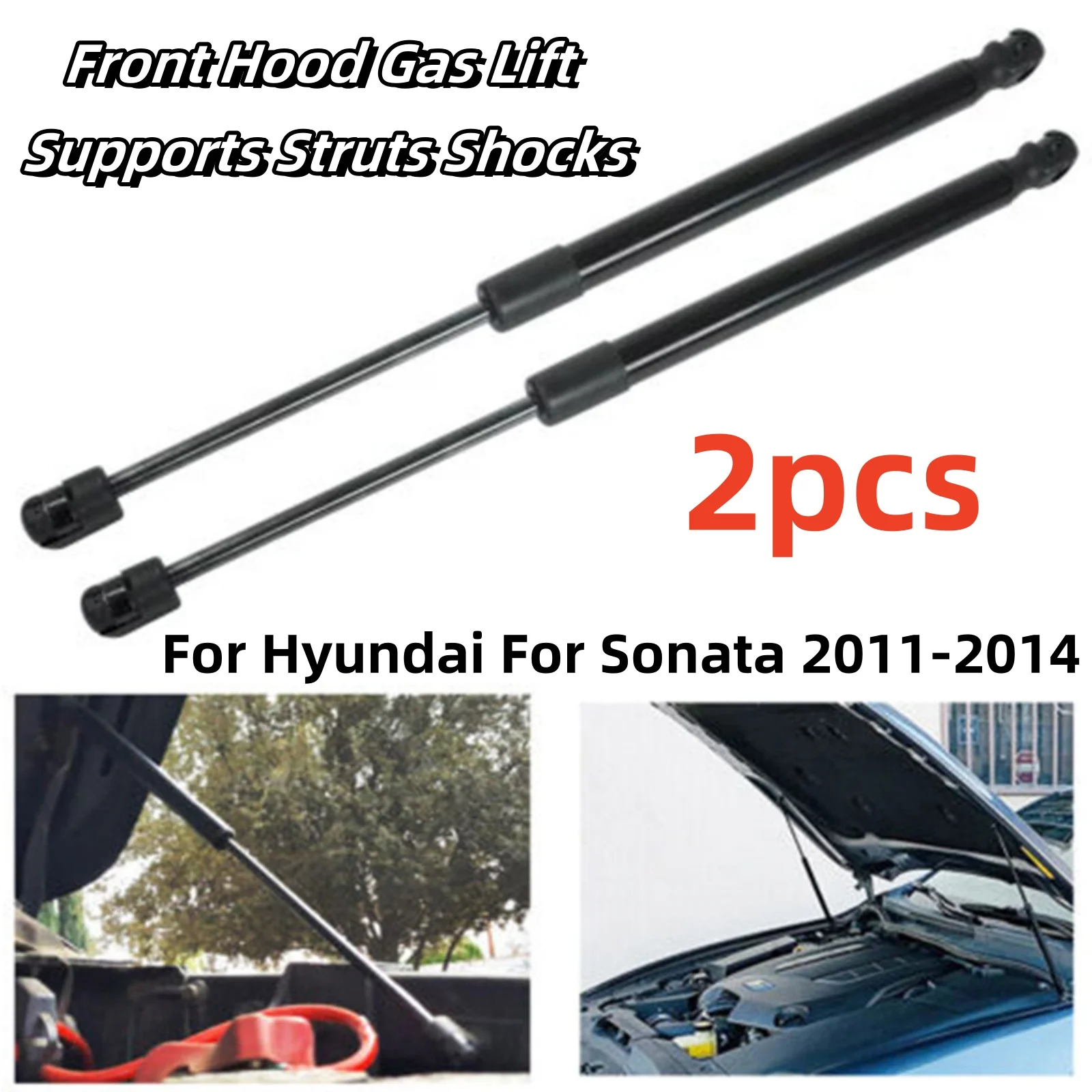 Car Front Engine Hood Gas Struts Shock Lift Supports Non-Deformation SG367017 For Hyundai For Sonata 2011-2014 Car Accessories