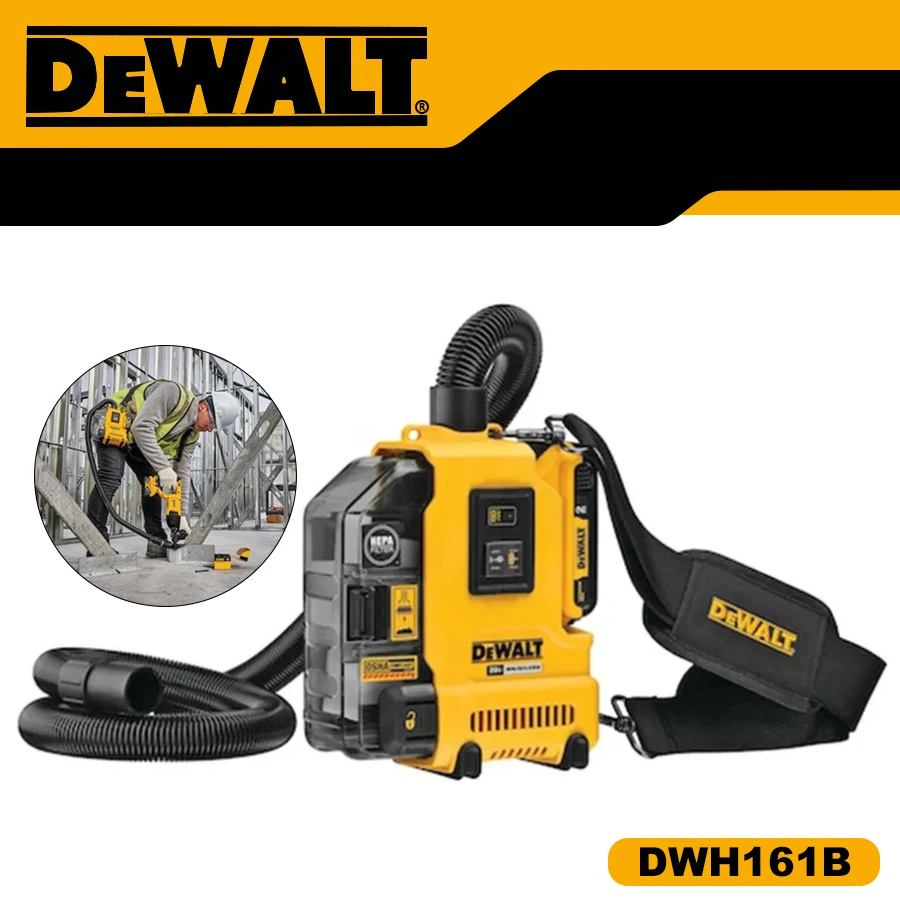 DEWALT DWH161B Estrattore di polvere originale 20V MAX Utensili elettrici universali per la rimozione della polvere senza fili