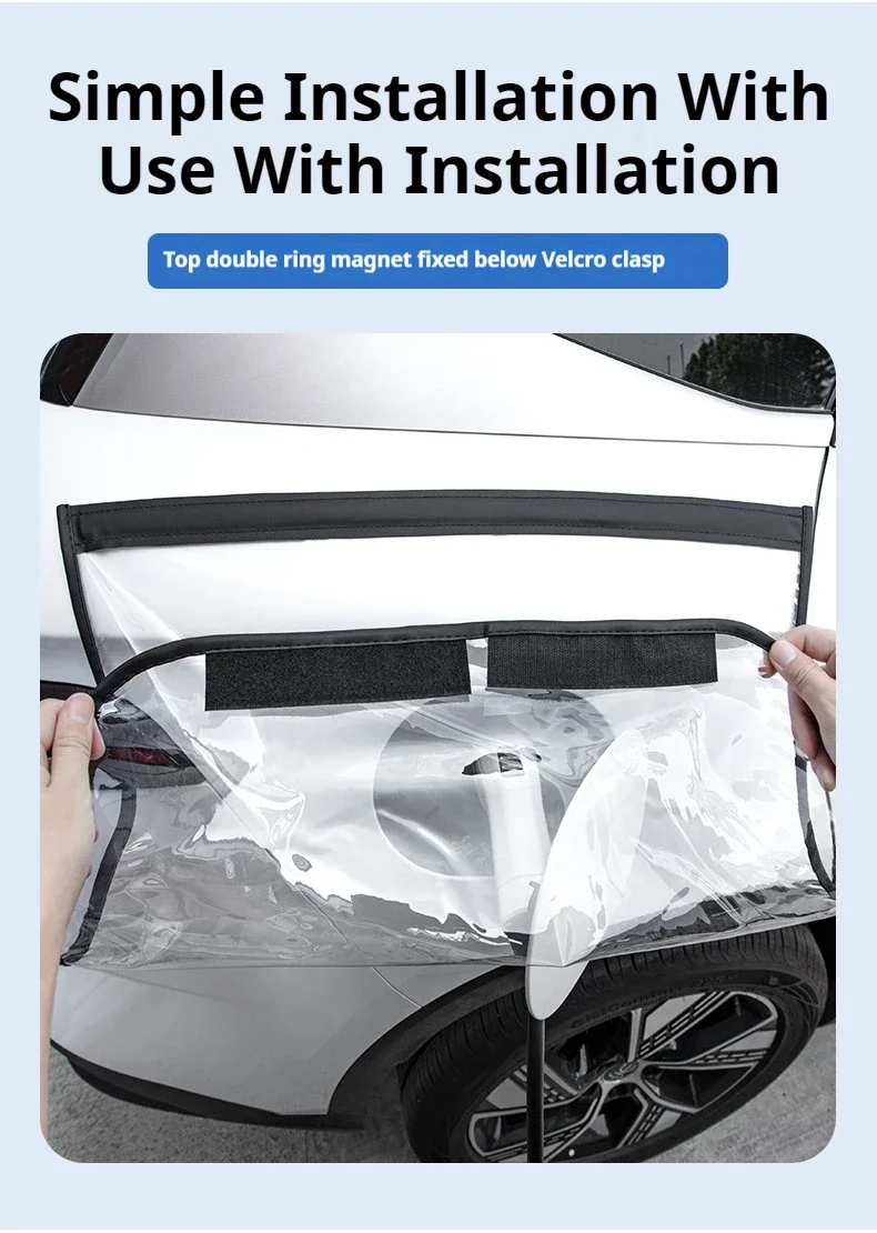 EV Car Charging Cable Storage Carry Bag For Citroen AMI 2020-2023 Charger Plugs Sockets Waterproof Fire Retardant Auto Accessory