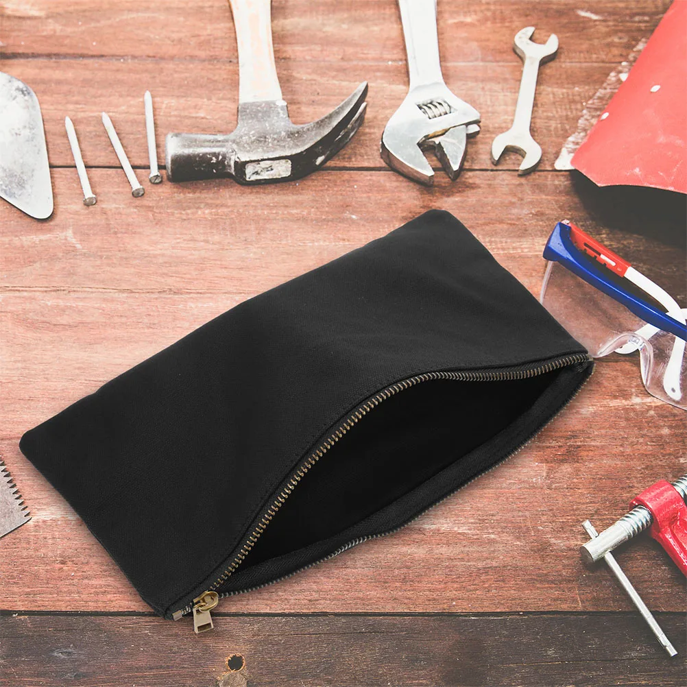 

4pcs Tool Bag Zipper Canvas Small Screw Electrician Heavy Duty Oxford Cloth Pouch Lightweight Compact Storage ganizer