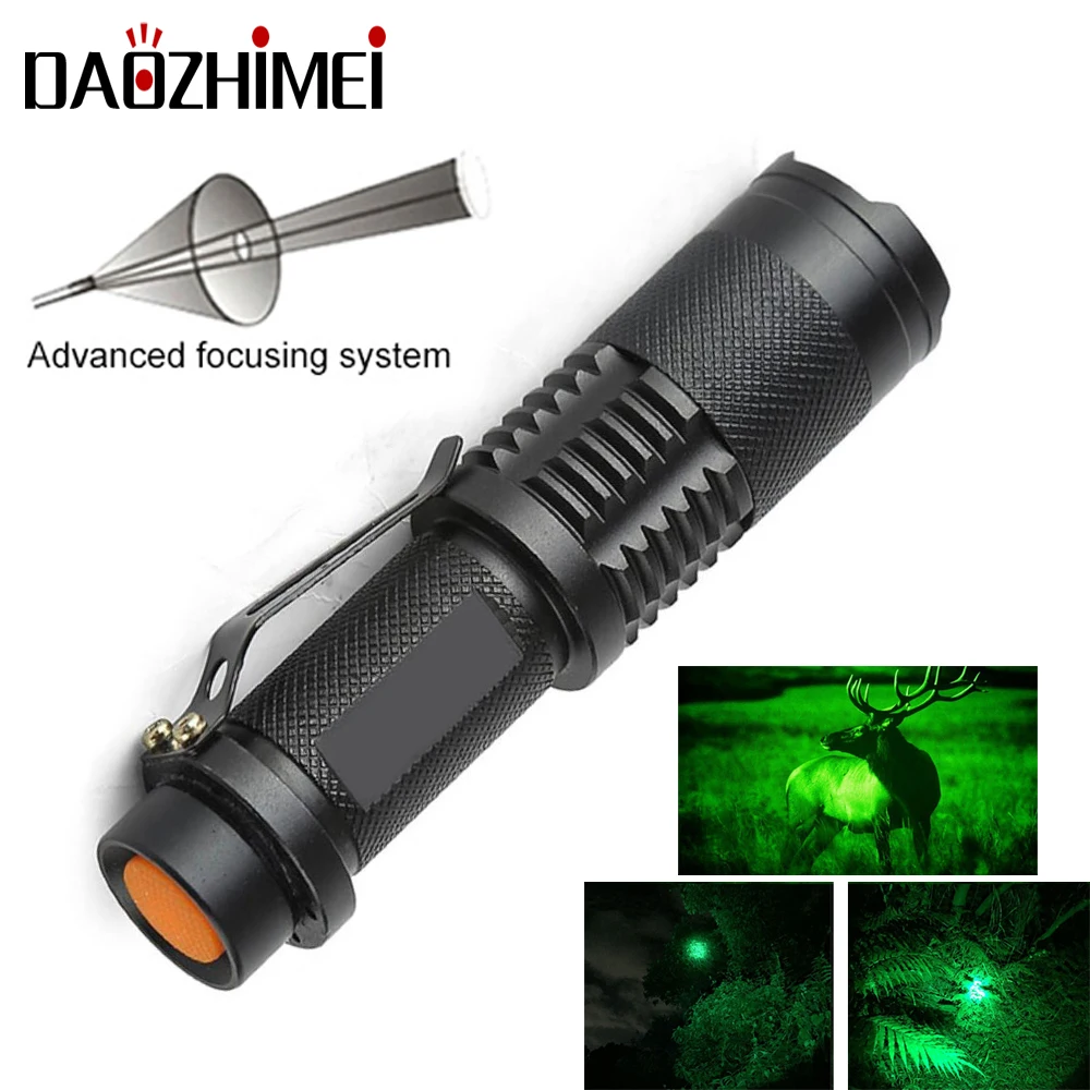 

T6 Super bright LED Flashlight 5 modes Zoom Focusing Waterproof Headlamp Red/Green light Tactical Powerful 18650 lantern