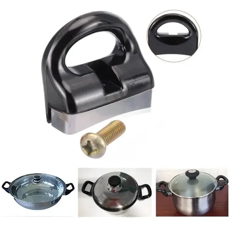 Alça lateral curta para panela de substituição, alças com parafuso, panela de pressão universal, orelha para panela de cozinha, panela de molho a vapor