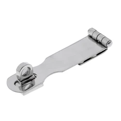 Stainless Steel Swivel Eye Padlock Hasp Lock Gate Cabinet Door Clasp Latch for Boats, 92mm/3.6inch