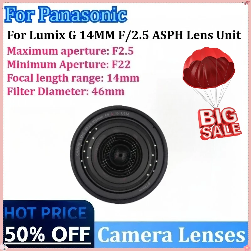 

Camera Lenses for Lumix G 14MM F/2.5 ASPH Lens Unit for Panasonic GF6 GM5 GF8 DMC-GF6 GM1 GH4 DMC-GF5 GF7 GH5 GX85 GF9 DMC-GF7
