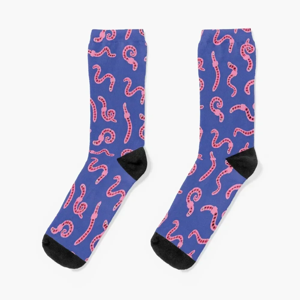 Worm Pattern Socks funny gift loose Male Socks Women's