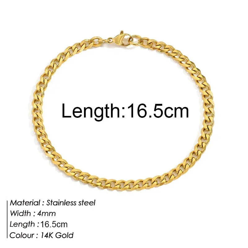 Women's Golden Name Initial Letter Pendant Bracelet