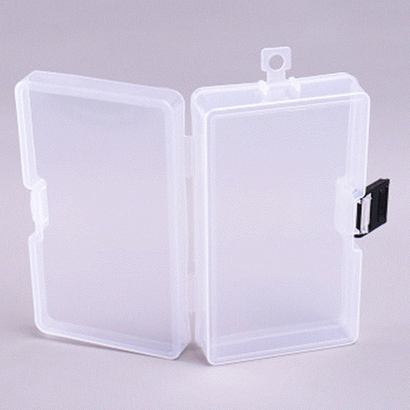 Boîte de Rangement en Plastique Transparent pour Bijoux, Conteneur Rectangulaire pour Perles et Boucles d'Oreilles