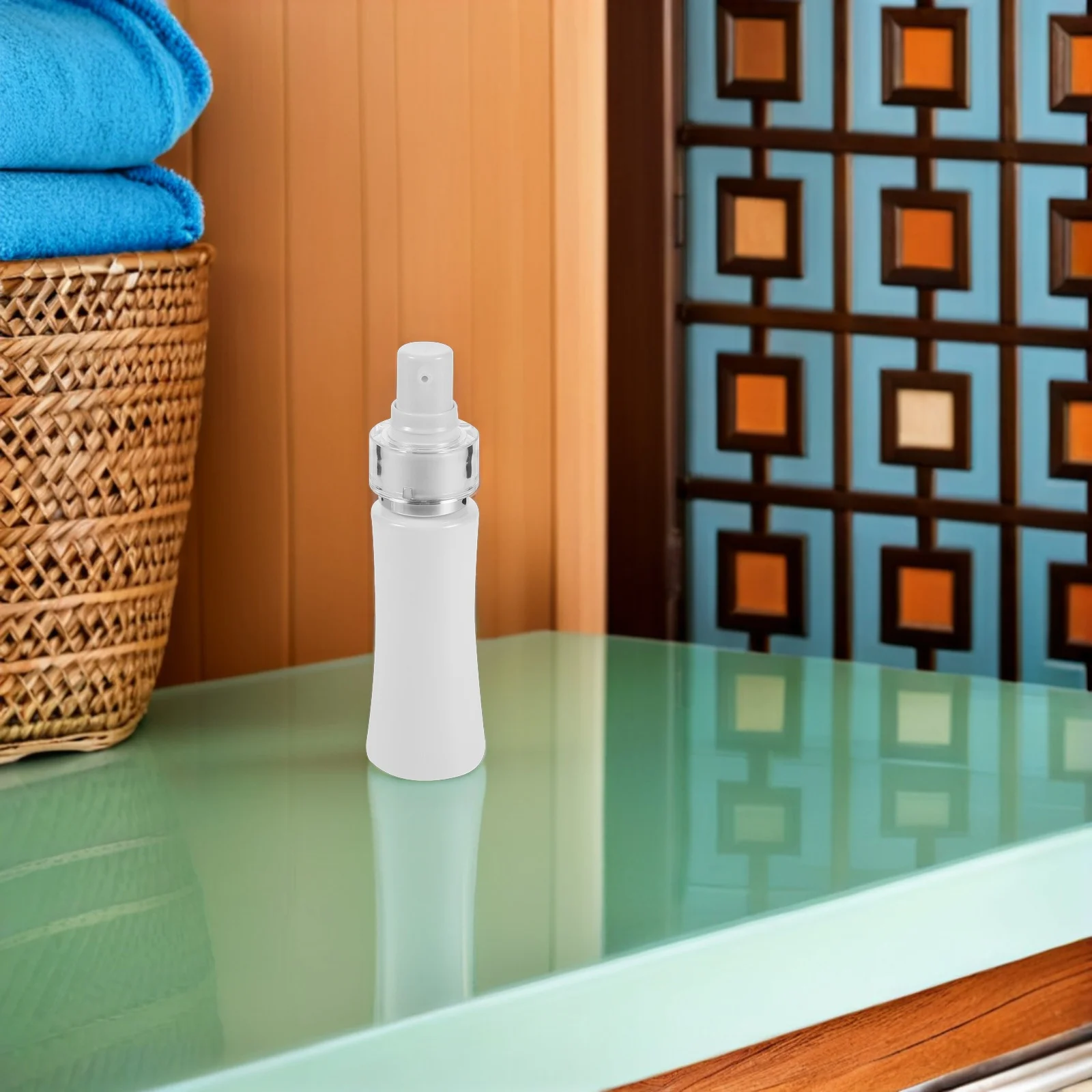 

5Pcs Press Dispenser Bottles Lotion Travel Size 60ml Unique Waist Design Shampoo Conditioner Refillable Pump Toiletries