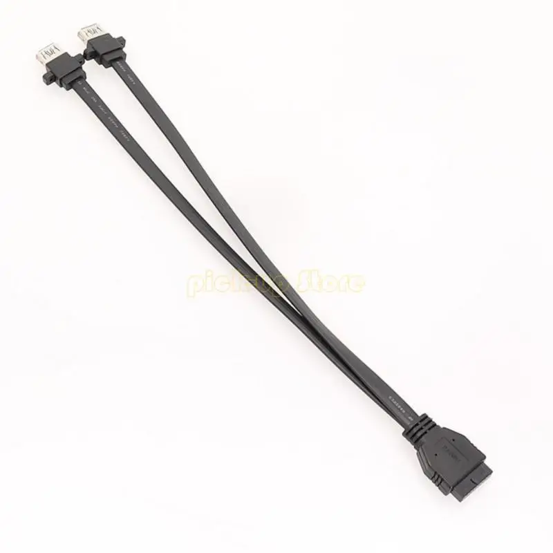 Q5WA USB3.0 Лицевая панель кабеля 19PIN Материнские платы USB Женский адаптер разветвитель для ПК.