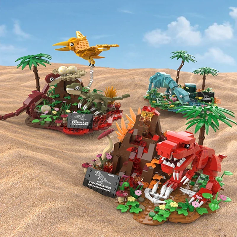 

Dinosaur World Tyrannosaurus Rex Building Blocks Toy Bricks Animal Model Assembly Bricks Children's Kit Toy