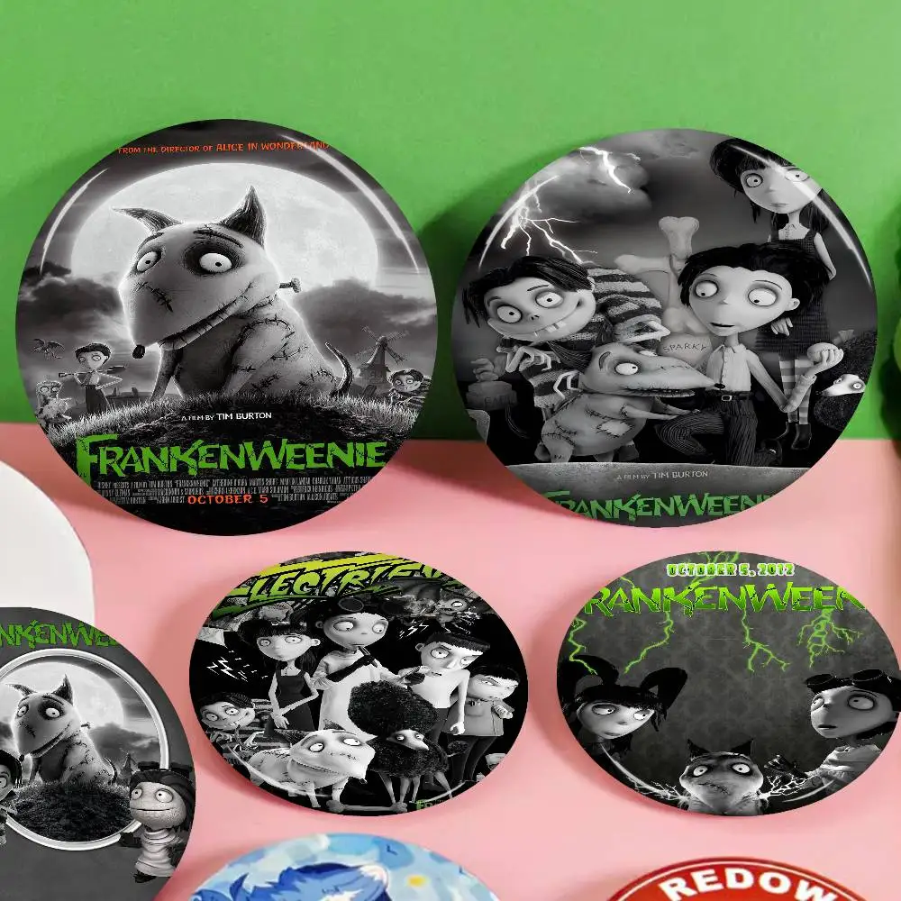 

Movie F-Frankenweenie 32/44/58MM Customizable Button Pins Cute Funny Creative Badge Jewelry Decor Gifts for Friends