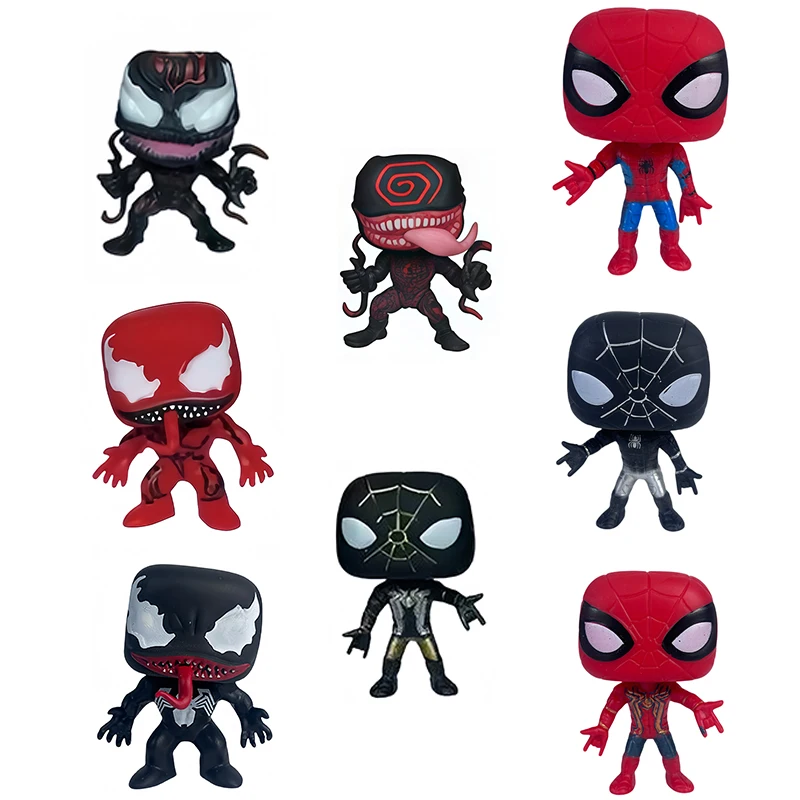 Figuras Funko Pop de Marvel Spider-Man y Venom, Carnage Symbiote, Juguetes Coleccionables, Regalo para Niños