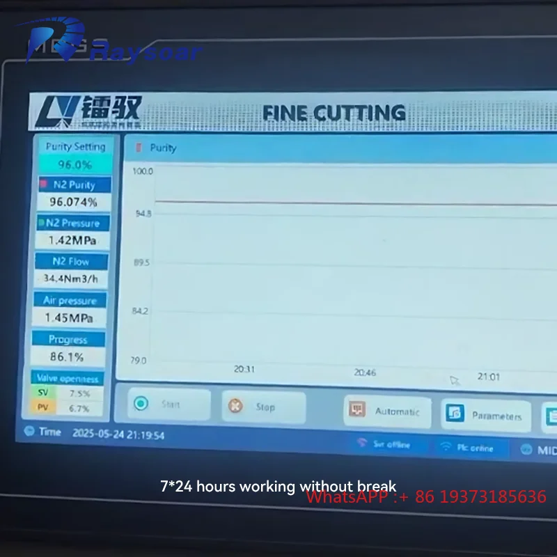 99.99% Nitrogen Generator BCP40 for - Cutting Stainless Steel for Bright Cutting Series 220v PSA Nitrogen Generator