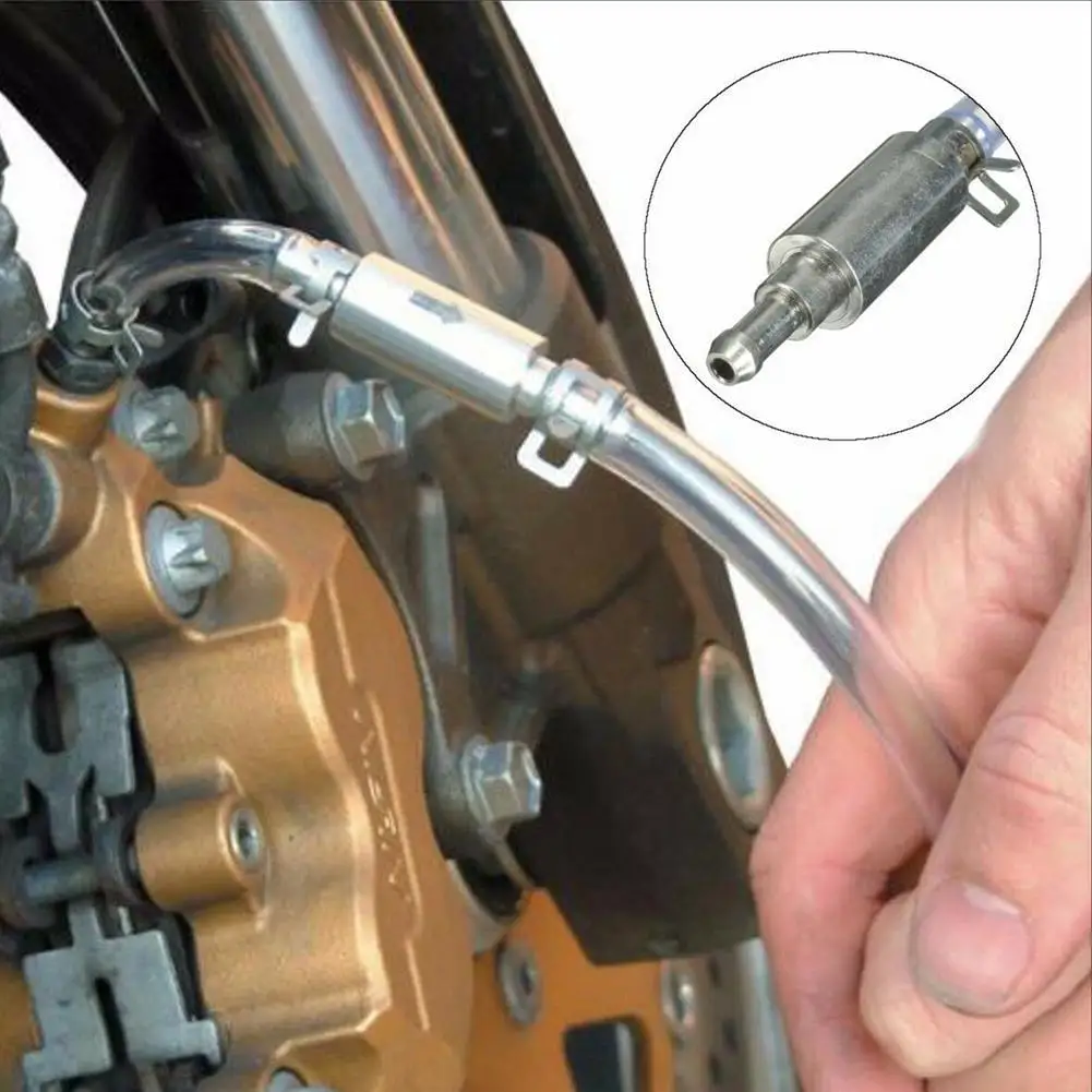 Hydraulic Brake Bleeder Tool Lockable Automotive Brake Fluid Bleeder Bleeding Hose With Non Return One Way Check Valve - view 2