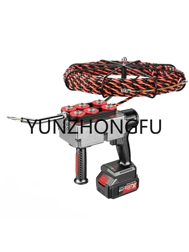 Brushless lithium battery threading machine rechargeable cable pulling machine electric cable pulling device cable laying tool