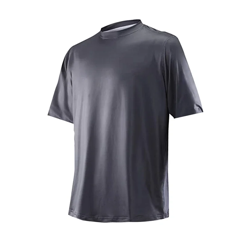 Fishing Wear Performance Short-Sleeve T-Shirts Mens UPF50 Sun Protection Shirt Breathable Outdoor Sport Fishing Clothing