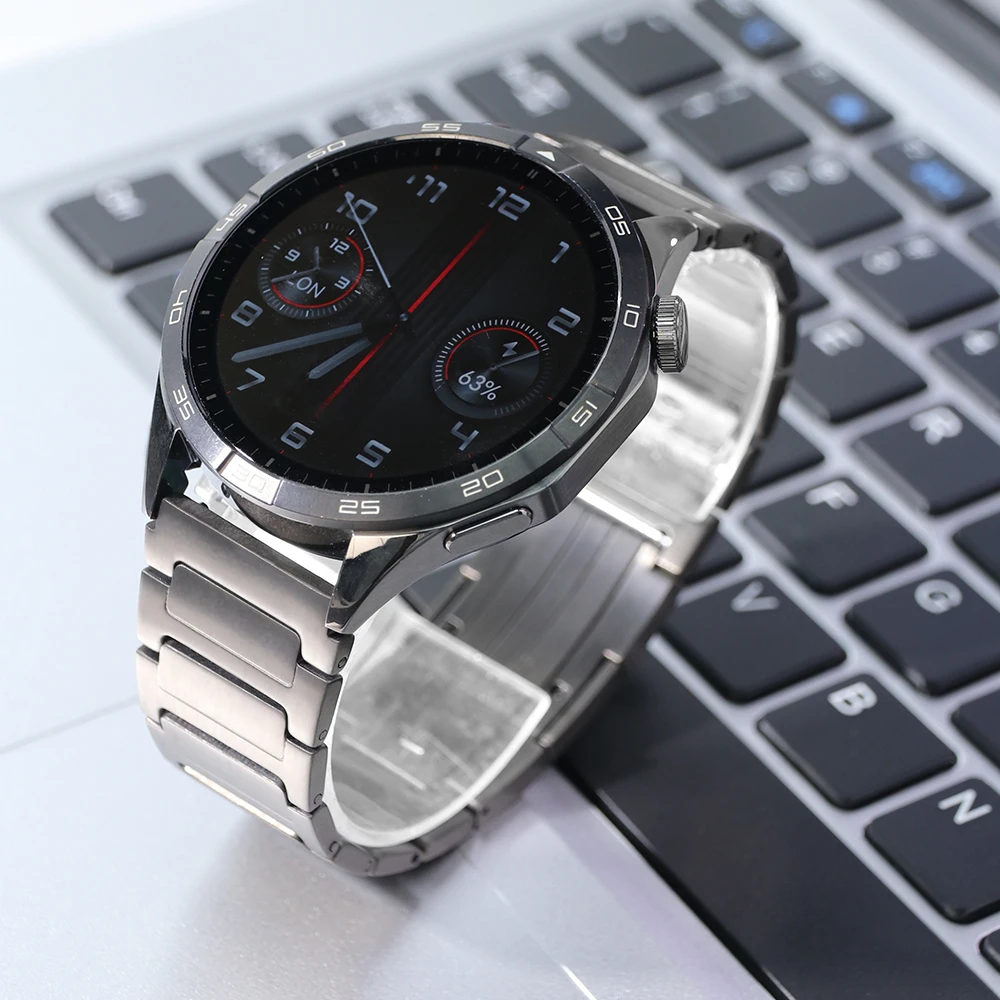 Titanium 22mm Watchband For Huawei Watch GT 6 Pro 5 4 3 2 Men Bussiness Bracelet Luxury Metal Strap For Xiaomi Watch S4 S3 S2 S1