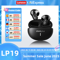 Choice Lenovo LP19 In-Ear HIFI Stereo Sound Music Headphones TWS Wireless Bluetooth Earphones HD Call Sport Headset With Mic New