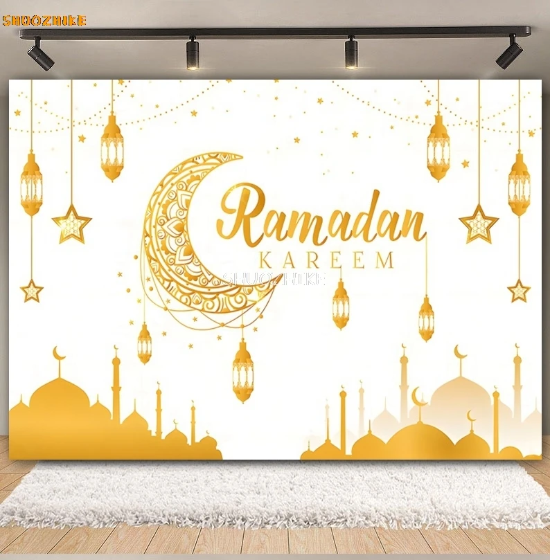خلفية عيد مبارك للتصوير الفوتوغرافي مصباح القمر عيد الأضحى مسلم رمضان كريم مسجد الإسلامي خلفية استوديو الصور