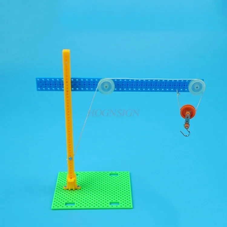 

1 комплект модели шкива «сделай сам», научное экспериментальное оборудование ручной работы, игрушки, технология ручного крана,