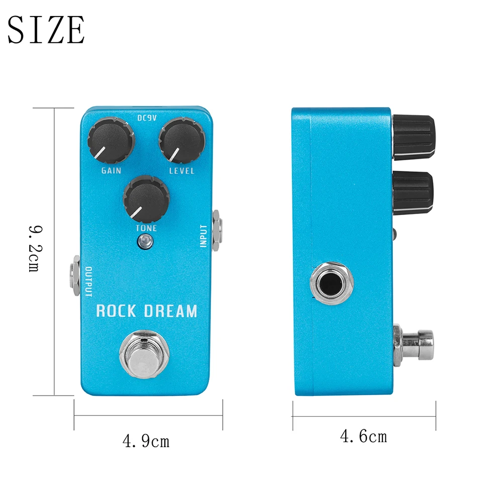 Metal Guitar Effect Pedal ROCK DREAM Guitar Effect Pedal Musical Instruments Accessories Portable Electric Guitar Effector