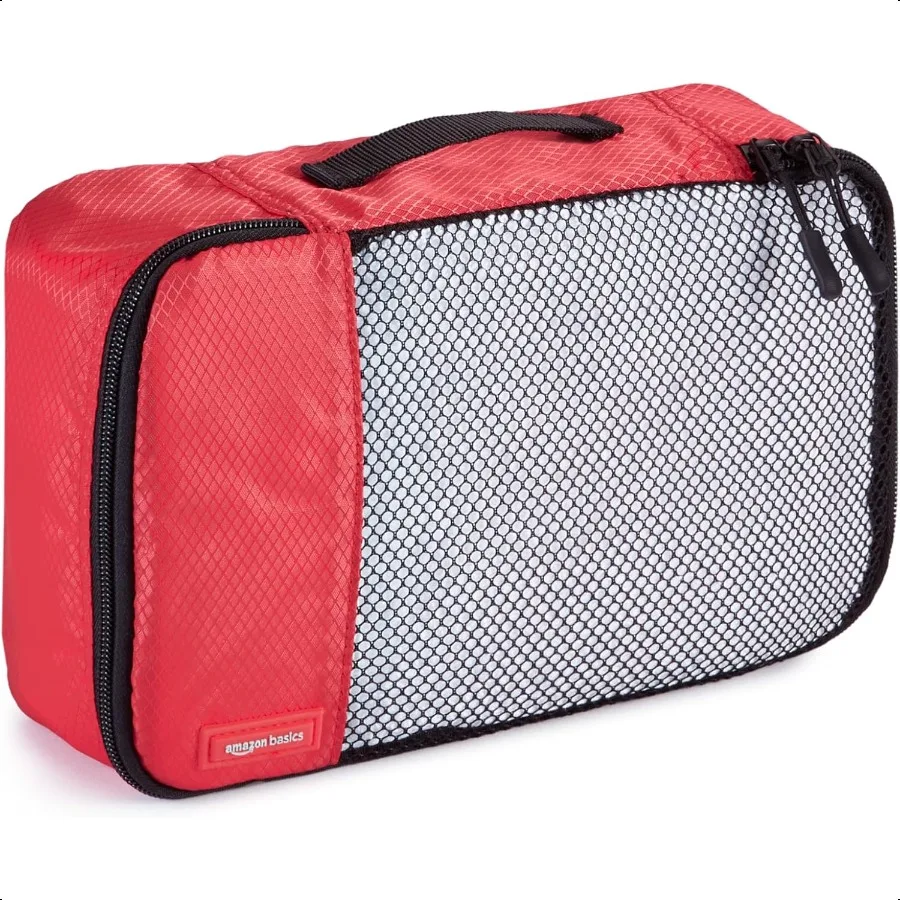 Packing Cubes for Travel Packing Organizers Set 4PieceSet Slim Small Medium Large With Double Zipper Pulls and Mesh Top Panel 1