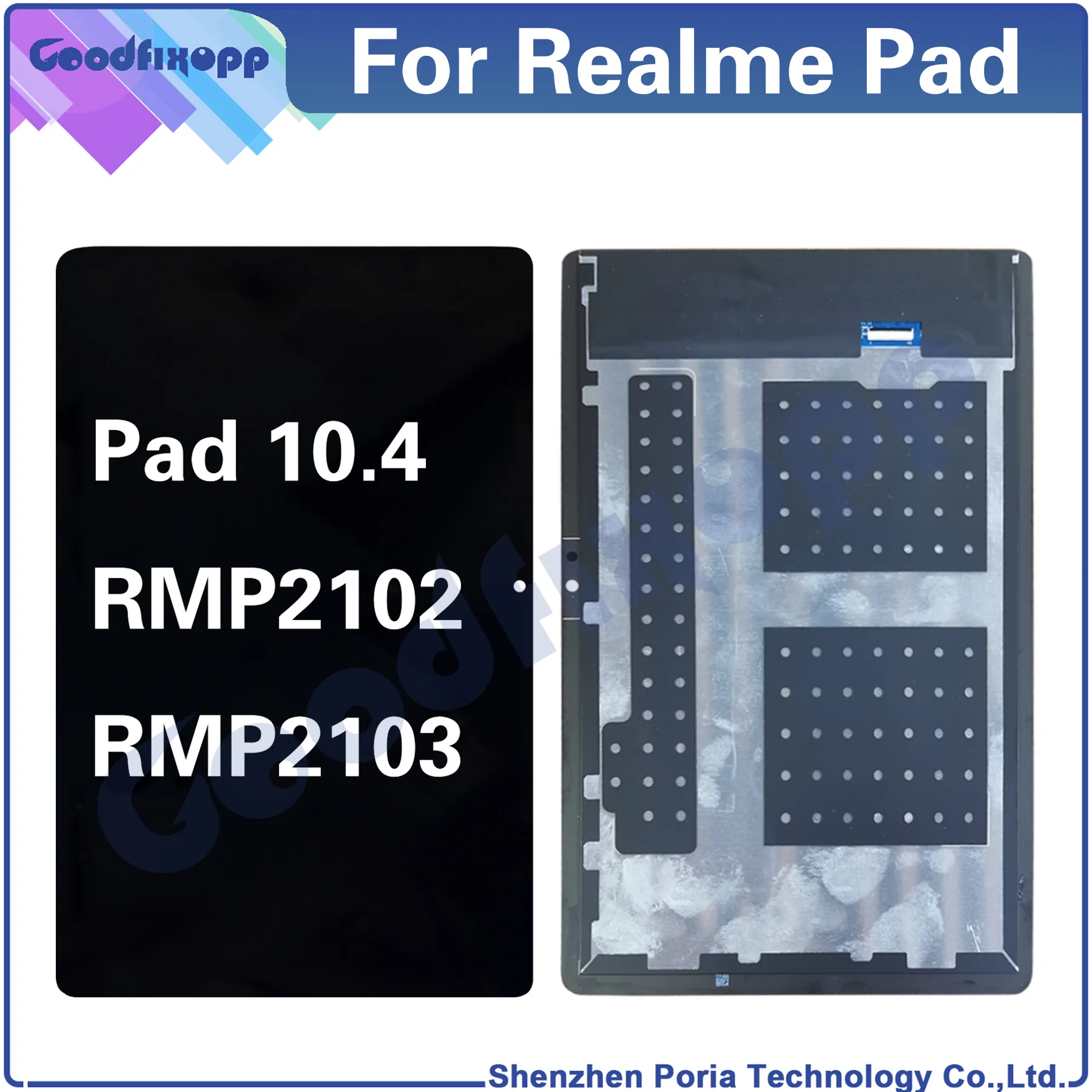 

For Realme Pad 10.4 RMP2102 RMP2103 LCD Display Touch Screen Digitizer Assembly Repair Parts Replacement