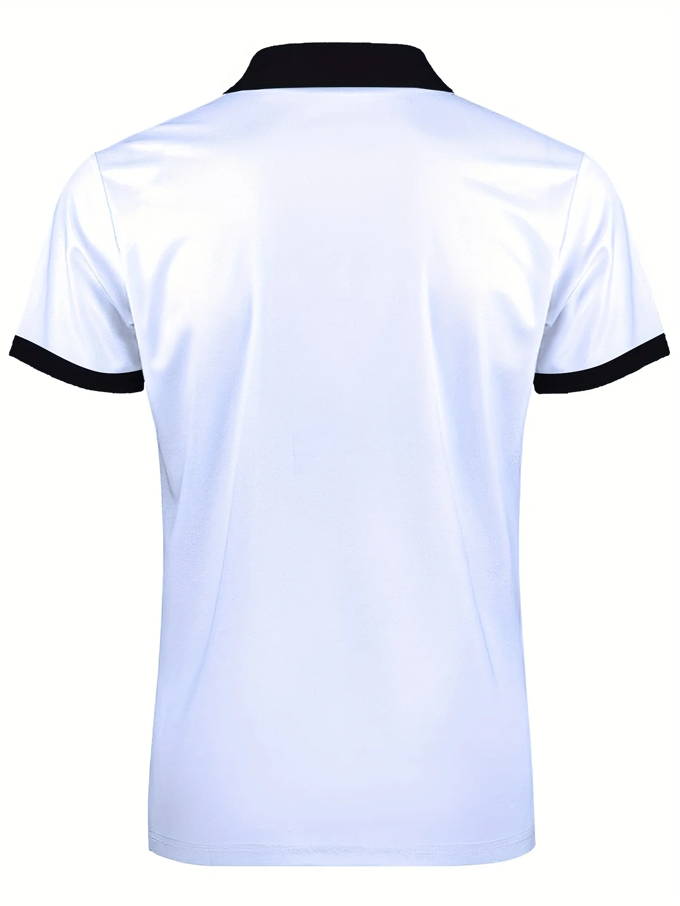 The 2025 Summer New Men's Zippered Short-Sleeved POLO Shirt Features a 3D Checkered Pattern Print for Street Casual Wear