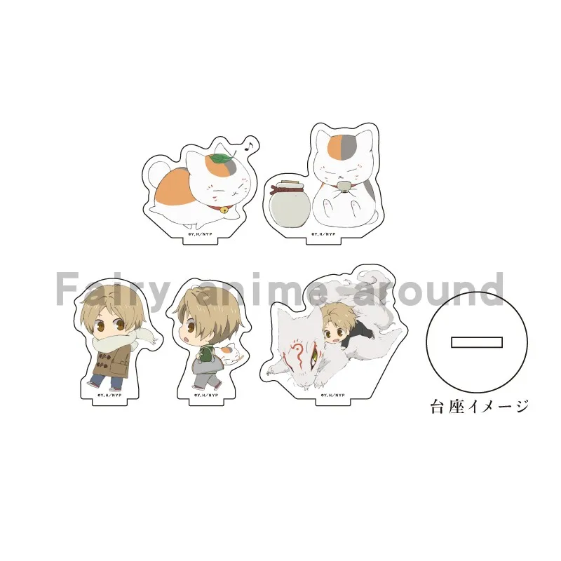 Game Nyanko-sensei Natsume Takashi Acrylic Stand Doll Anime Mini Figure Model Plate Cosplay Toy for Gift