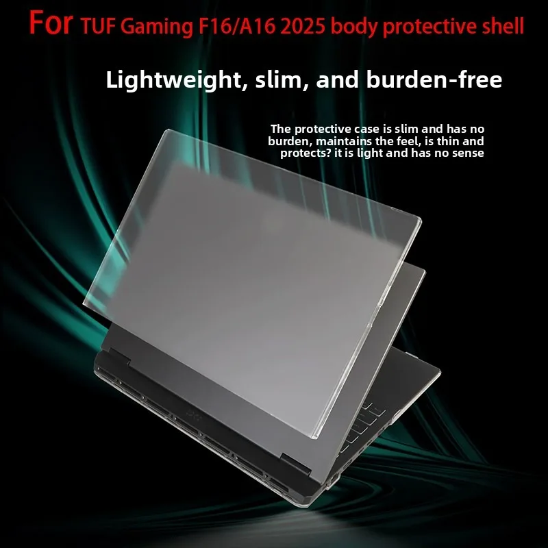 For 2025 ASUS TUF Gaming F16/A16 protective shell FA608 computer body shell FX608 anti-fall case all-inclusive transparent