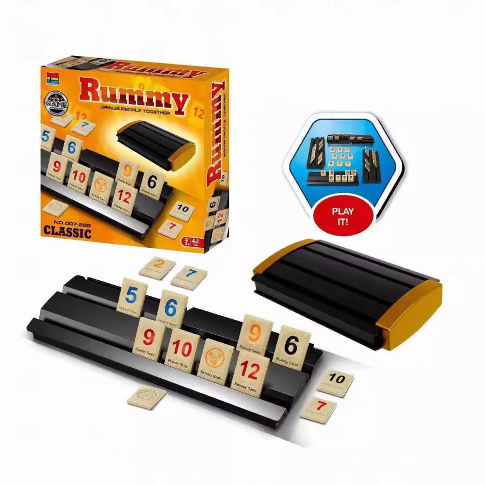 

Дорожный набор маджонга с цифровой плиткой, портативная семейная настольная игра для взрослых, детей, забавные настольные развлечения с футляром для хранения