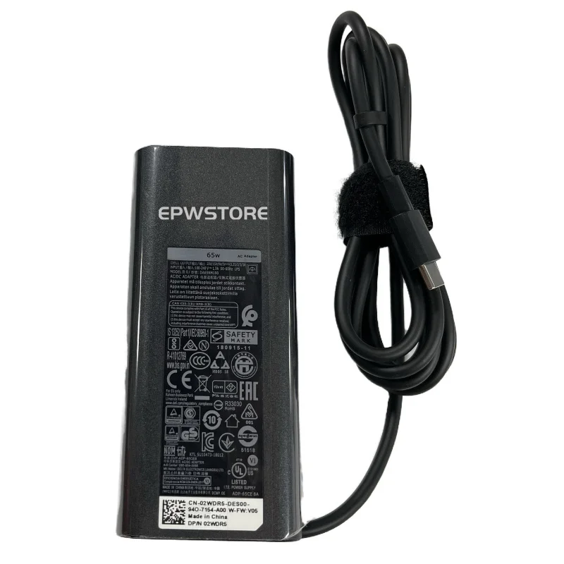 

Зарядное устройство переменного тока USB-C Type C, 20 В, 3,25 А, 65 Вт, для Dell Latitude 3410 3420 3300