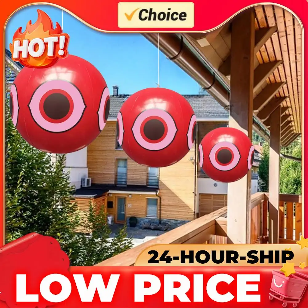1-5PCS 40CM Bird Repellent Scare Eye Balloons Bird Repellent Keep Ducks Away From Swimming Pool Hanging Creative Bird Repellent