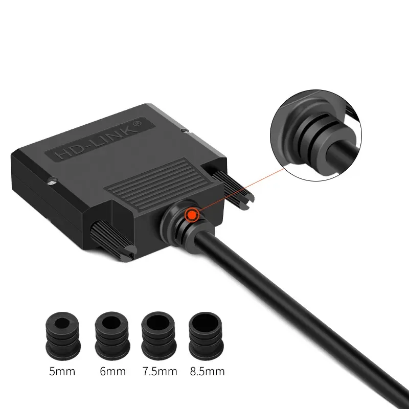 DB25 Connector 25Pin D-sub Male/Female Signals Terminals Connector Hole PCB Adapter Board