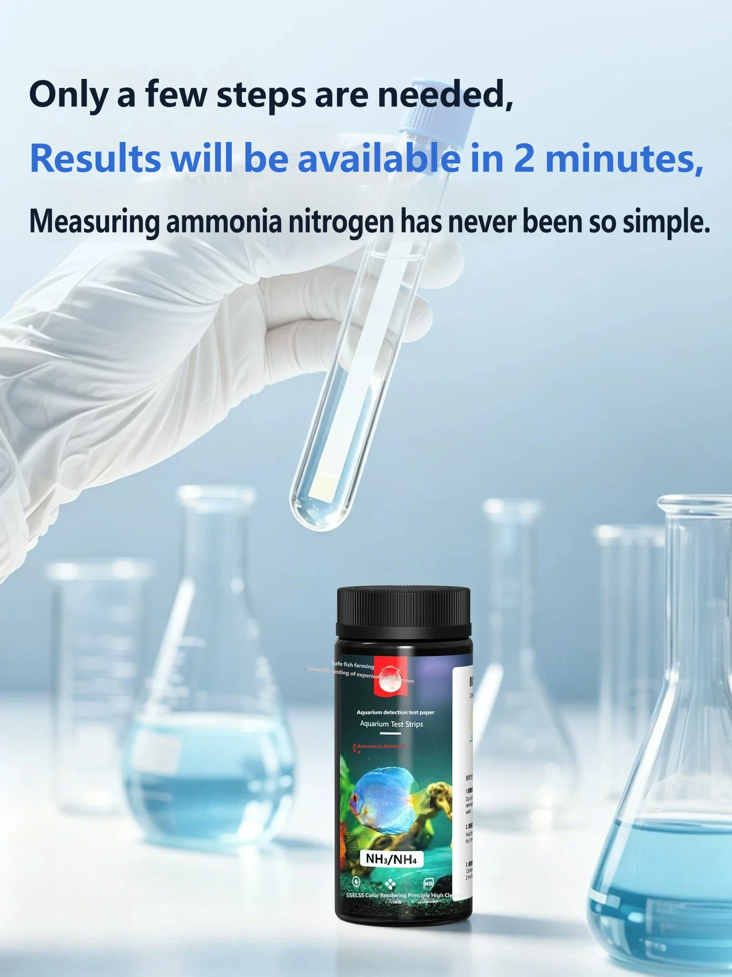 High Precision Rapid Ammonia N - Marine Aquarium Water Test Kit ulasan dan harga