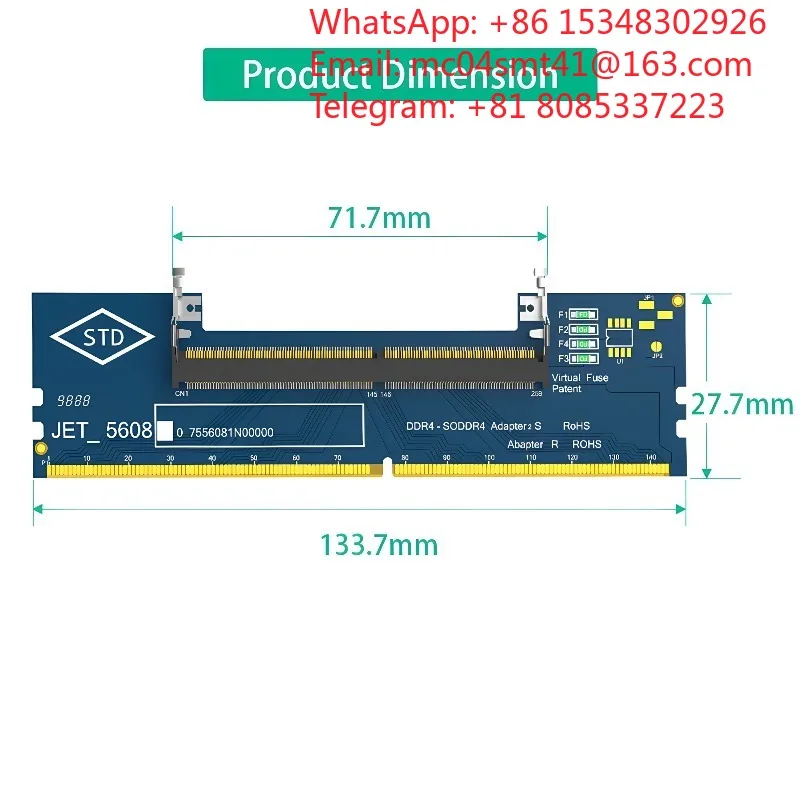 10 PCS Multi‑Specification Memory Adapter Card For Laptop RAM, DDR3 DDR4 DDR5 Convert To Desktop Memory Slot Accessory