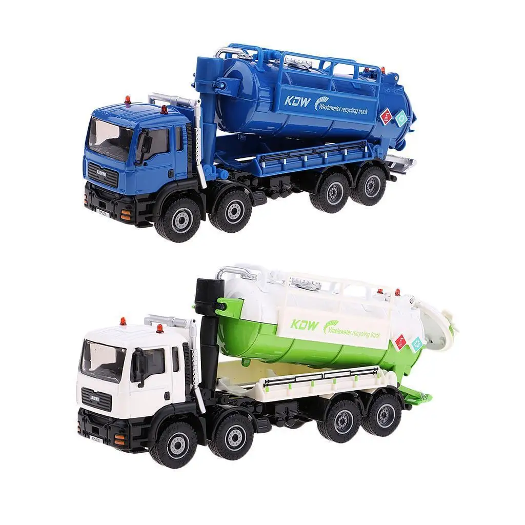 

1:50 Die-cast Wastewater Dustcart Transport Model Environmental Vehicle Toys