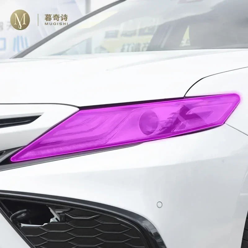 

Для Toyota Camry 2018-2023 внешняя защитная пленка из полипропилена автомобиля, защита от царапин на фару, прозрачная пленка из ТПУ, дымчато-черный ремонт