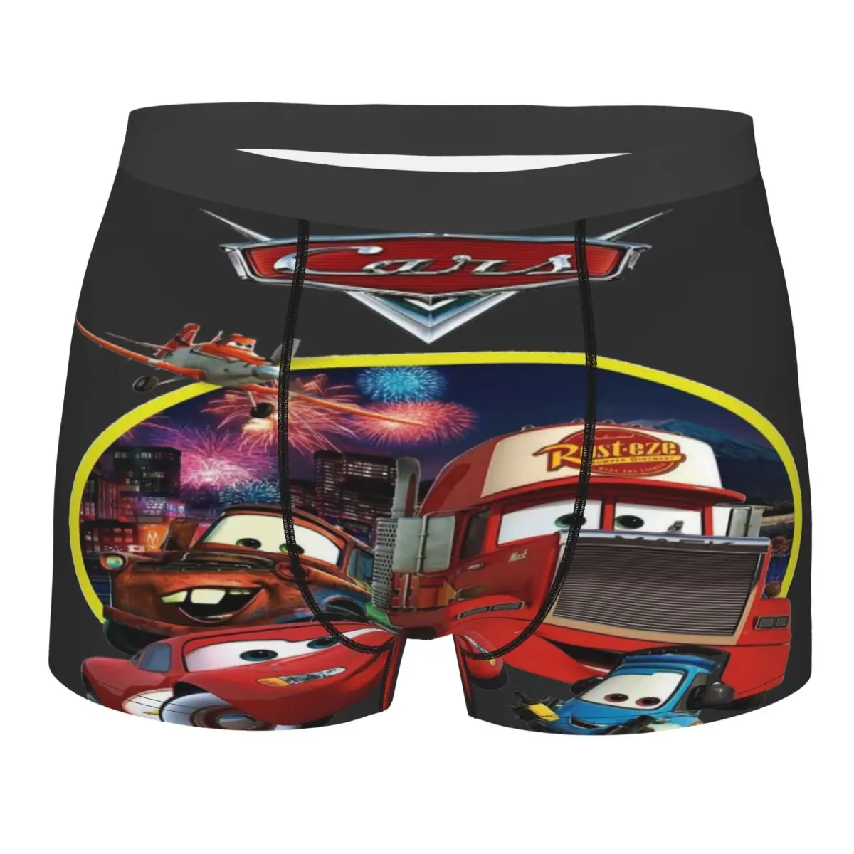 

Мужские боксеры Custom Lightning McQueen Mack с 3D-принтом, мягкие трусы-брифы