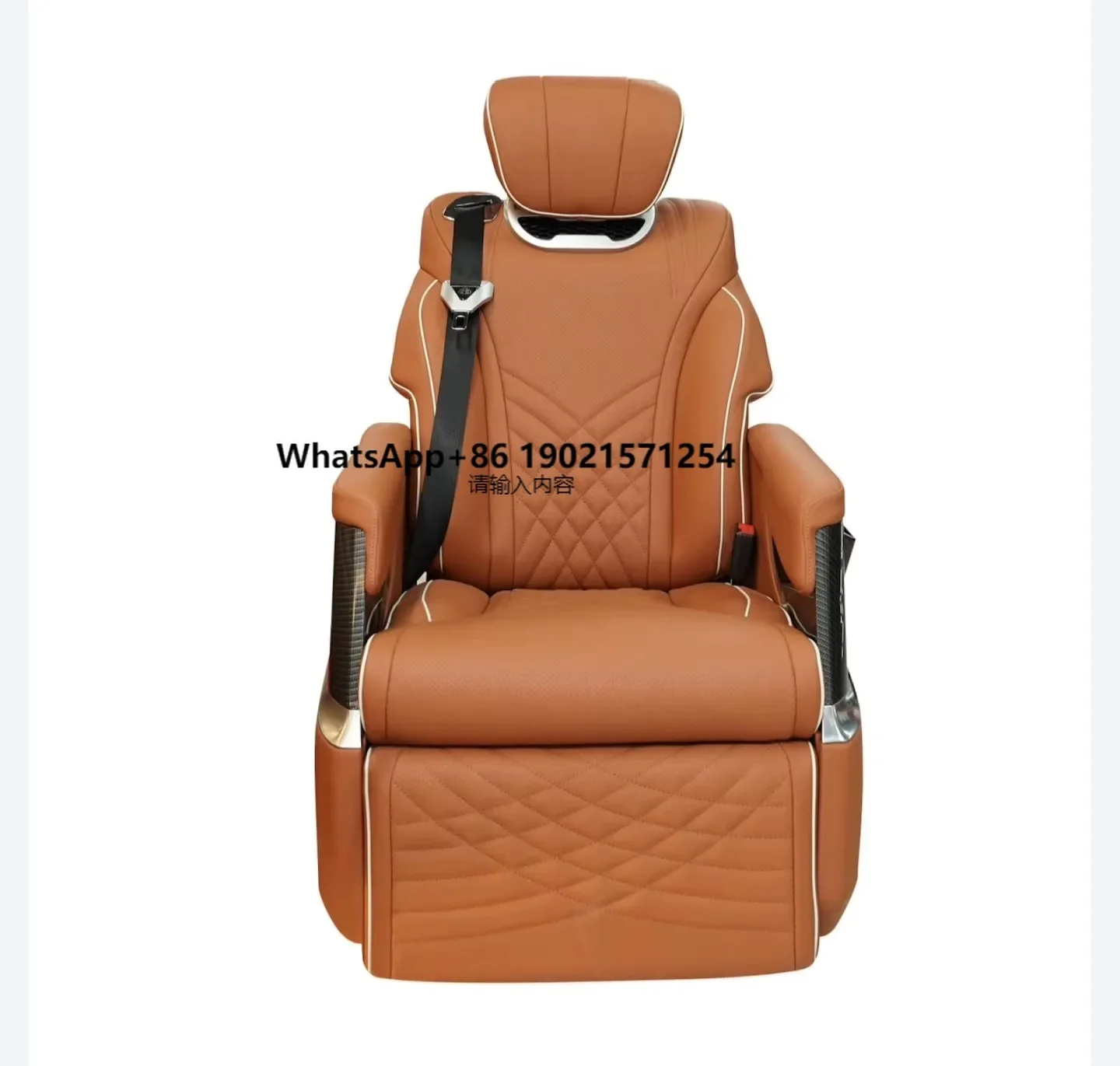 

Single Leather Material Luxury Electric Car Seat Business Car Hiace Van Vito Adult Aviation Seat Modified Van Reclining Seat