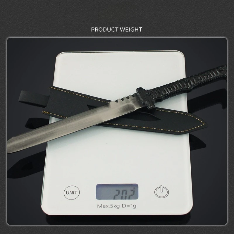 29cm/11,42 pulgadas Escape from Tarkov periféricos juego modelo M2 espada táctica Funda de cuero aleación juguete colección ornamento escritorio niños