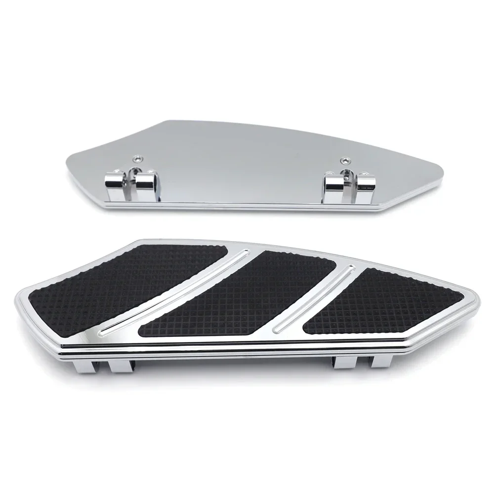 Groove Front FootBoard Floorboard For Harley Davidson Rider Touring Softail 1984-2015 Chrome Aftermarket Motorcycle Parts