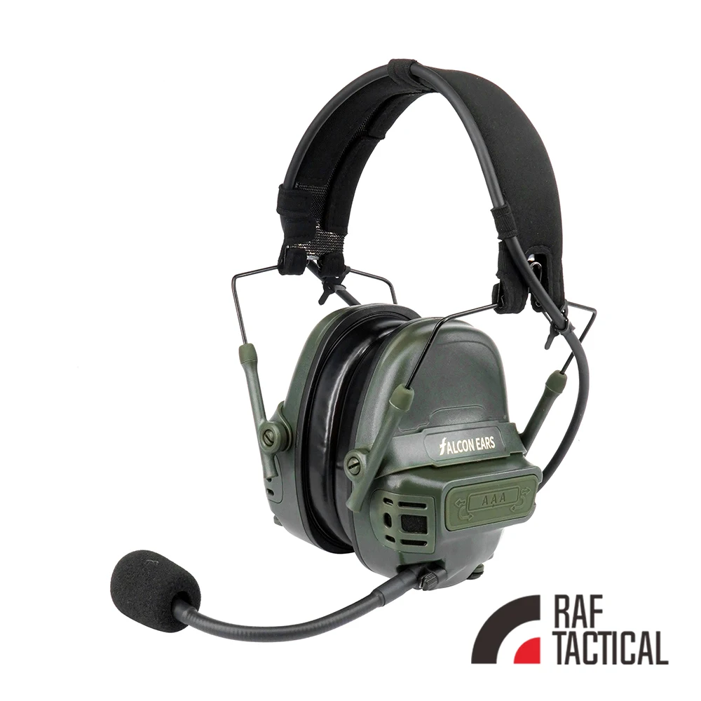 AIRSOFT Tactical Headset Noise Reduction Function Earmuffs FCS FALCON EARS Hunting Shooting Headphones 2024 Ver