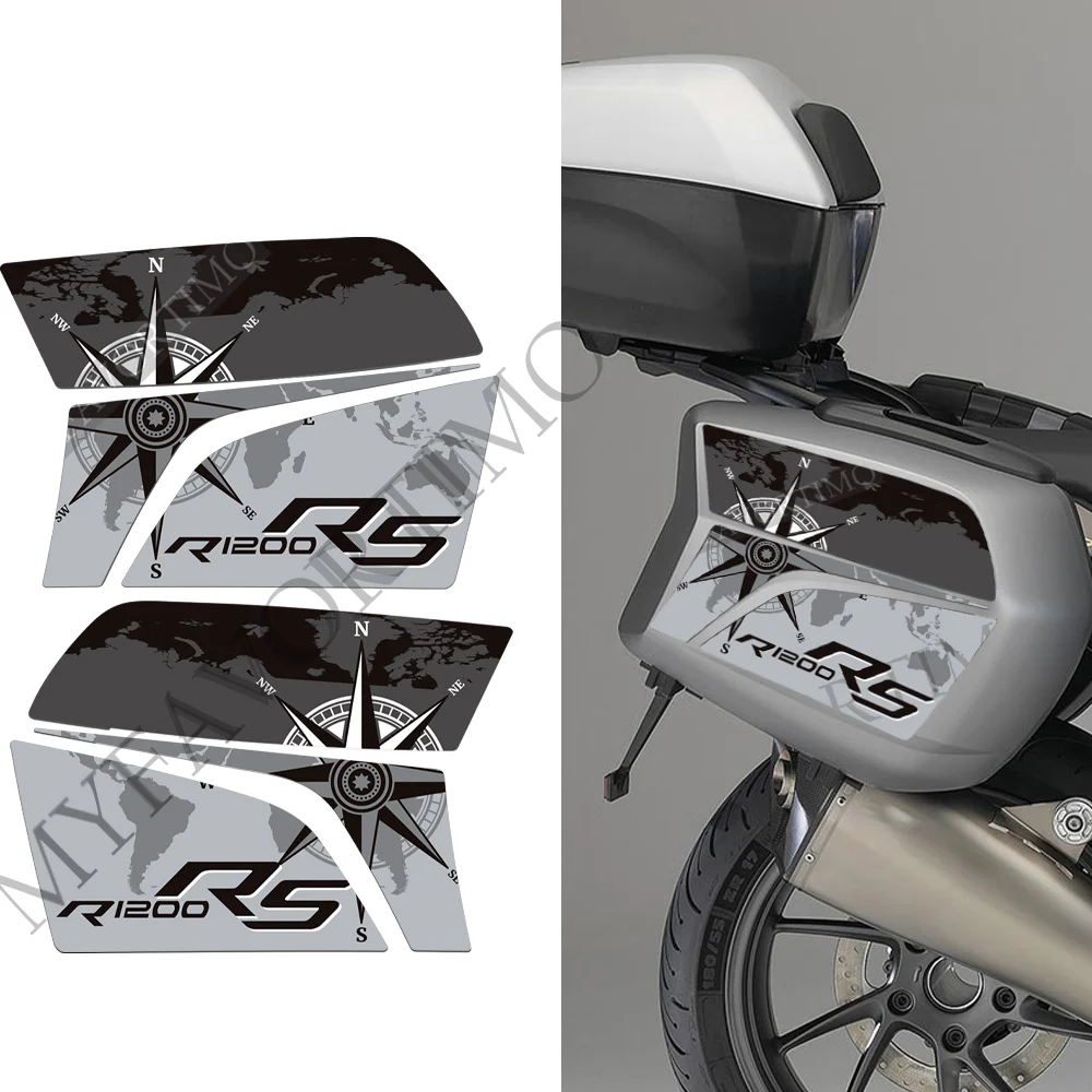 Motor untuk BMW R1200RS R 1200 RS R1200 decal bagasi kasus Panniers pelindung stiker Emblem